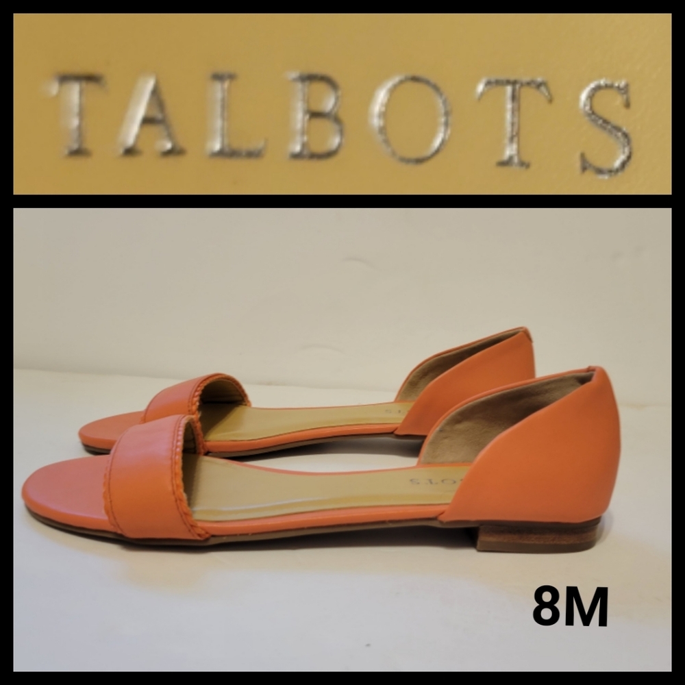 Talbots Lamar D Orsay Orange Blossum sandals - Picture 1 of 8